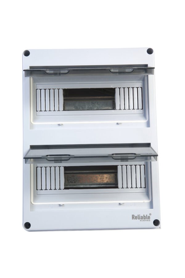 24 Ways IP65 Surface Mounted Box, PC Cover and ABS Distribution Box, Weatherproof Distribution Box For MCB Breakers, AC Distribution Box, DC Distribution Box, Indoor and Outdoor IP65 Box, By Reliable Electric - Image 3