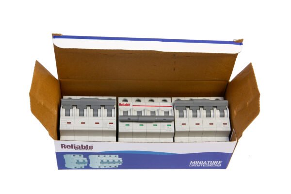 4P 63A AC, Reliable Breaker MCB, C type, 230/400V~ 50HZ/60HZ Miniature Circuit Breaker By Reliable Electric - Image 3