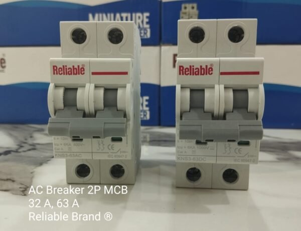 2P, 32A, 63A AC, Reliable Breaker MCB, C type 230/400V~ 50HZ/60HZ Miniature Circuit Breaker By Reliable Electric - Image 2