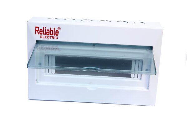 14 Ways Surface Mounted ABS Cover Metal Base Distribution Box, For MCB Breakers, IP30, AC Distribution Box, DC Distribution Box, By Reliable Electric - Image 4