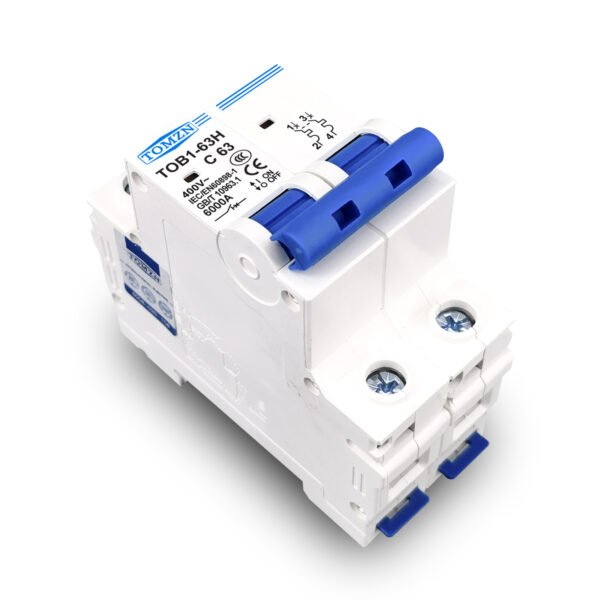 2P, 20A, 25A, 32A, 63A, Tomzn AC Breaker MCB TOB1-63, C type 230/400V~ 50HZ/60HZ Miniature Circuit Breaker By Reliable Electric - Image 4