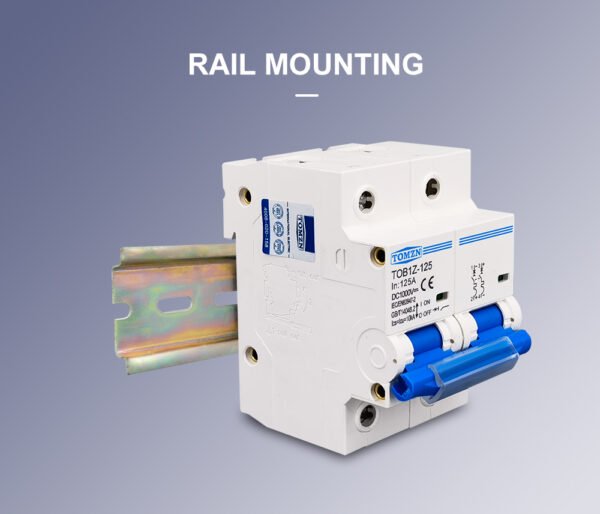 2P DC 125A MCB 1000V, Direct Current Breaker TOMZN Miniature Circuit Breaker For Solar PV System By Reliable Electric - Image 3