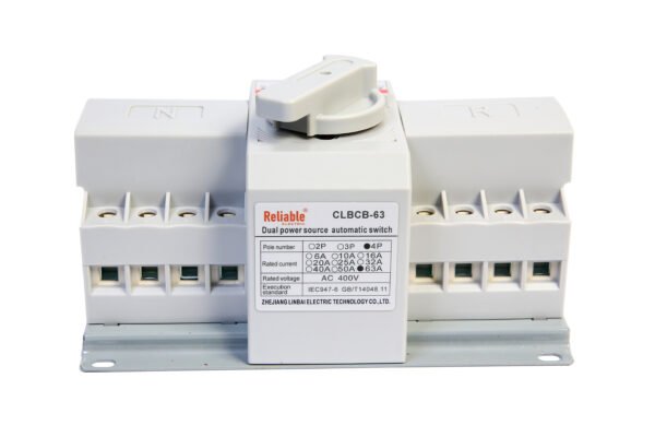 4P 63A, Breaker with Motor Type ATS of Reliable, L-N 220V 110V, Dual Power Automatic Transfer, Electrical Selector Switches Uninterrupted 63A, By Reliable Electric - Image 3