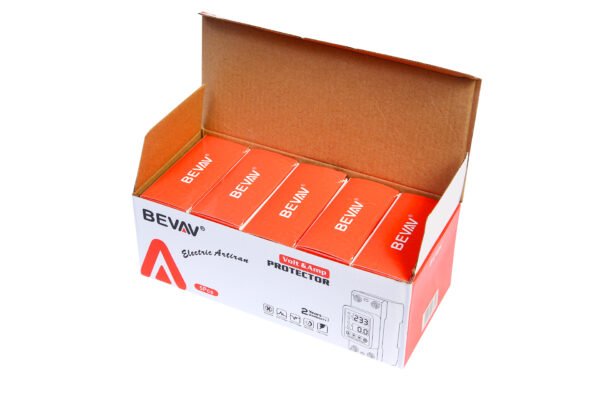 2P VA 80A, VA Control Device, BEVAV Din rail, adjustable Over Under Voltage, current limit protection, Relay, VA Protector 2P By Reliable Electric - Image 3