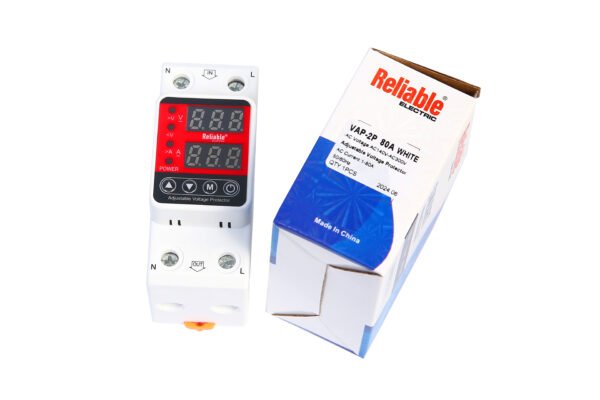 2P VA 80A, VA Control Device, Reliable Din rail, adjustable Over Under Voltage, current limit protection, Relay, VA Protector 2P By Reliable Electric - Image 4