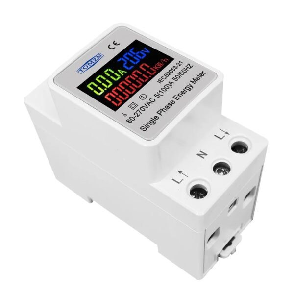 TOMZN 3 in1 din rail AC 110V 220V 100A Voltage Current KWH Electric energy monitor meter VOLT AMP voltmeter ammeter Wattmeter By Reliable Electric - Image 2