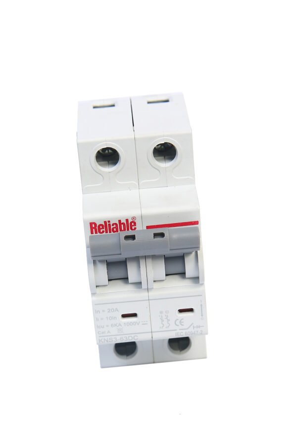 2P DC MCB 1000V, 20A, Direct Current Breaker Reliable Miniature Circuit Breaker For Solar PV System By Reliable Electric - Image 3