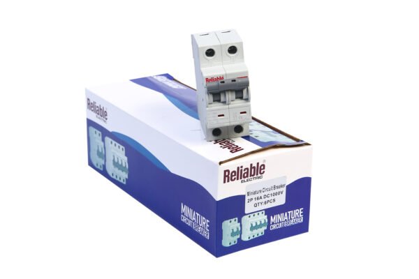 2P DC MCB 1000V, 16A, Direct Current Breaker Reliable Miniature Circuit Breaker For Solar PV System By Reliable Electric