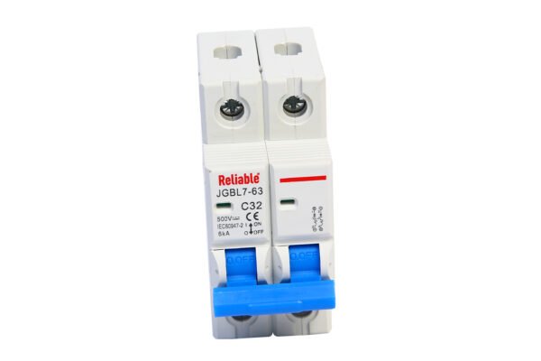 2P DC MCB 500V, 32A, Direct Current Breaker Reliable Miniature Circuit Breaker For Solar PV System By Reliable Electric