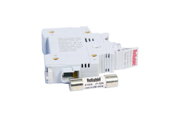 1000V Dc fuse holder / Base, DC fuse 1000V 10*38mm, Direct Current Fuse base by Reliable For Solar PV Systems 32A By Reliable Electric - Image 4