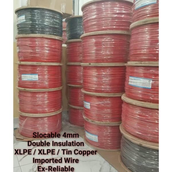 1500V Dc Slocable TUV XLPE-XLPE-Tin Copper Double Insullation Solar Cable / DC Cable, Single Core 4mm2, For Solar PV Systems By Reliable Electric - Image 3