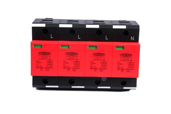 AC SPD 4P, 3P+N 100KA upto 440V, Tomzn, Surge Protector, Protective Low-voltage Arrester Device By Reliable Electric - Image 2