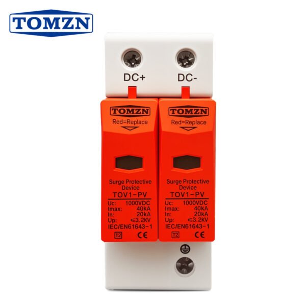 TOMZN SPD DC 500V 600V 800V 1000V 20KA~40KA House Surge Protector Protective Low-voltage Arrester Device By Reliable Electric - Image 4