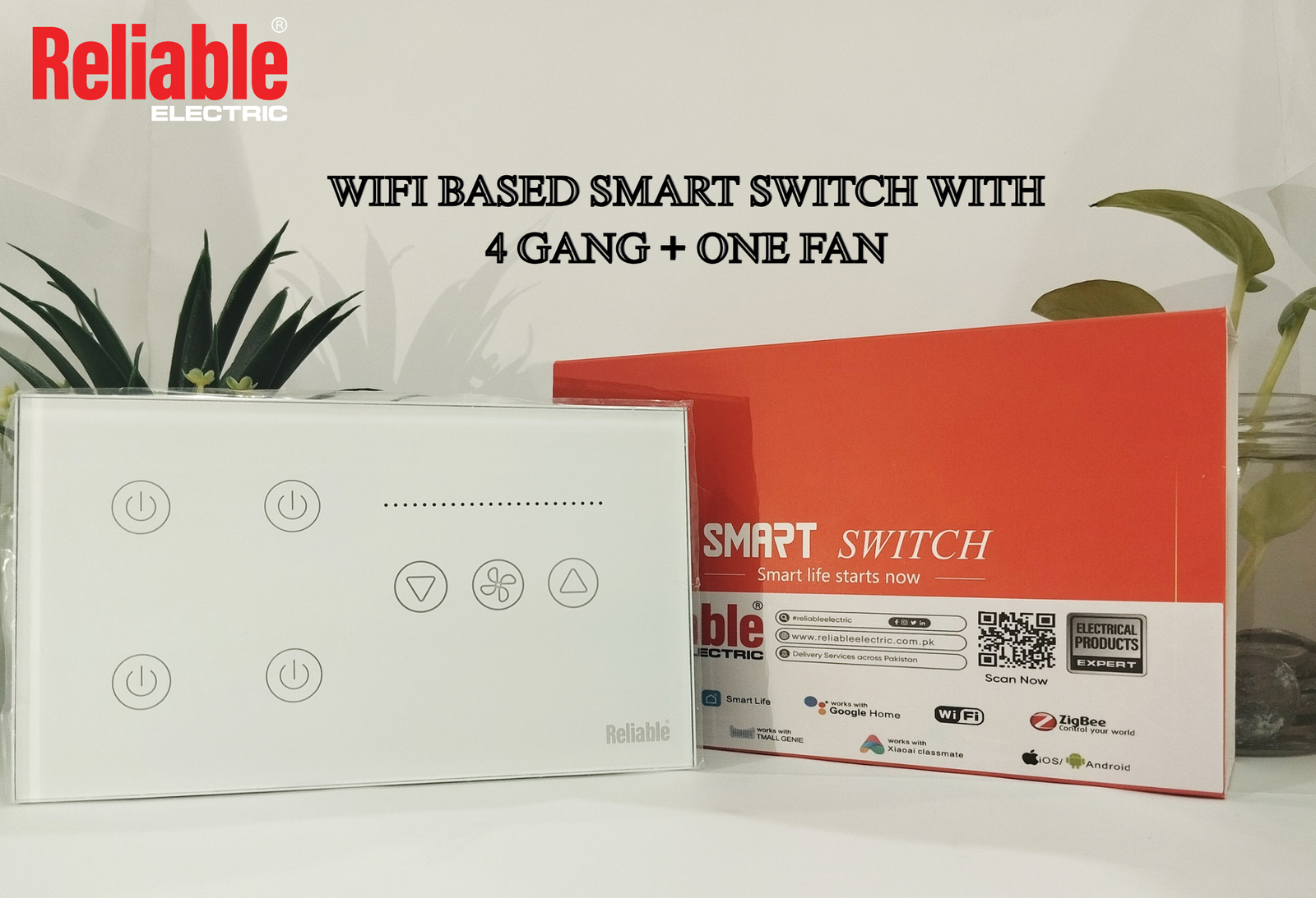 4 gang + 1fan Reliable Electric 1.1 Products 03029424283 and 03224220760 and 03224566819