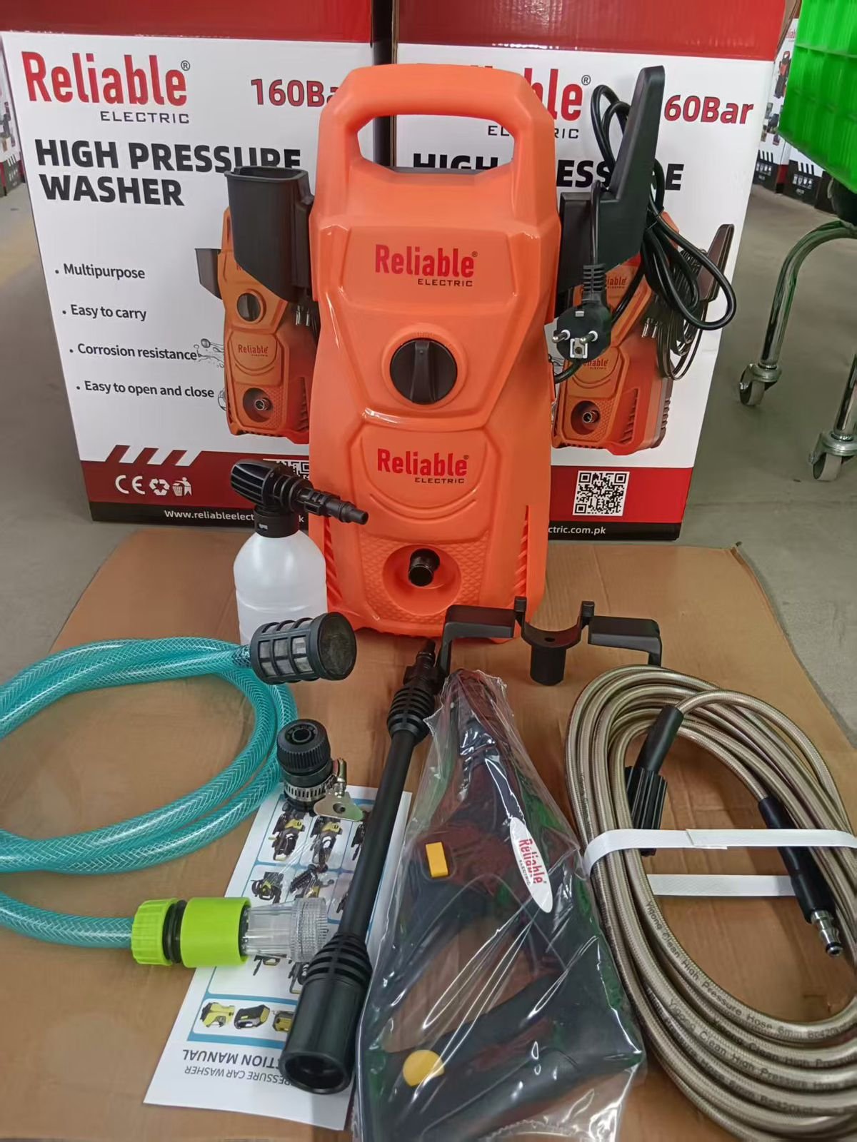 High Pressure Washer, Medium, 160Bar, Flower Foam Gun/ Spray Gun, For Cleaning of Solar Panels, Cars, Bikes, Plants and Multi Uses By Reliable Electric - Image 5