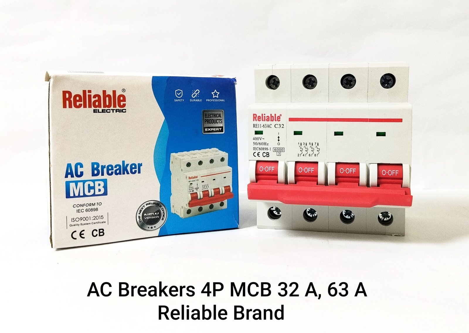 4P 32A, 63A AC, Reliable Breaker MCB, C type, 230/400V~ 50HZ/60HZ Miniature Circuit Breaker By Reliable Electric - Image 4