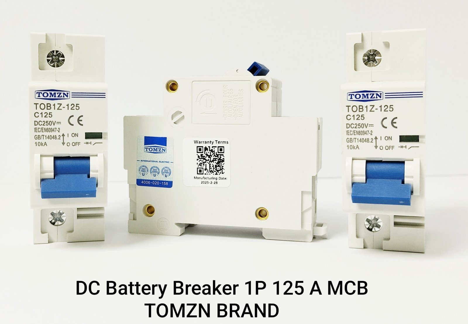 1P DC 125A MCB 1000V, Direct Current Breaker TOMZN Miniature Circuit Breaker For Solar PV System By Reliable Electric - Image 3