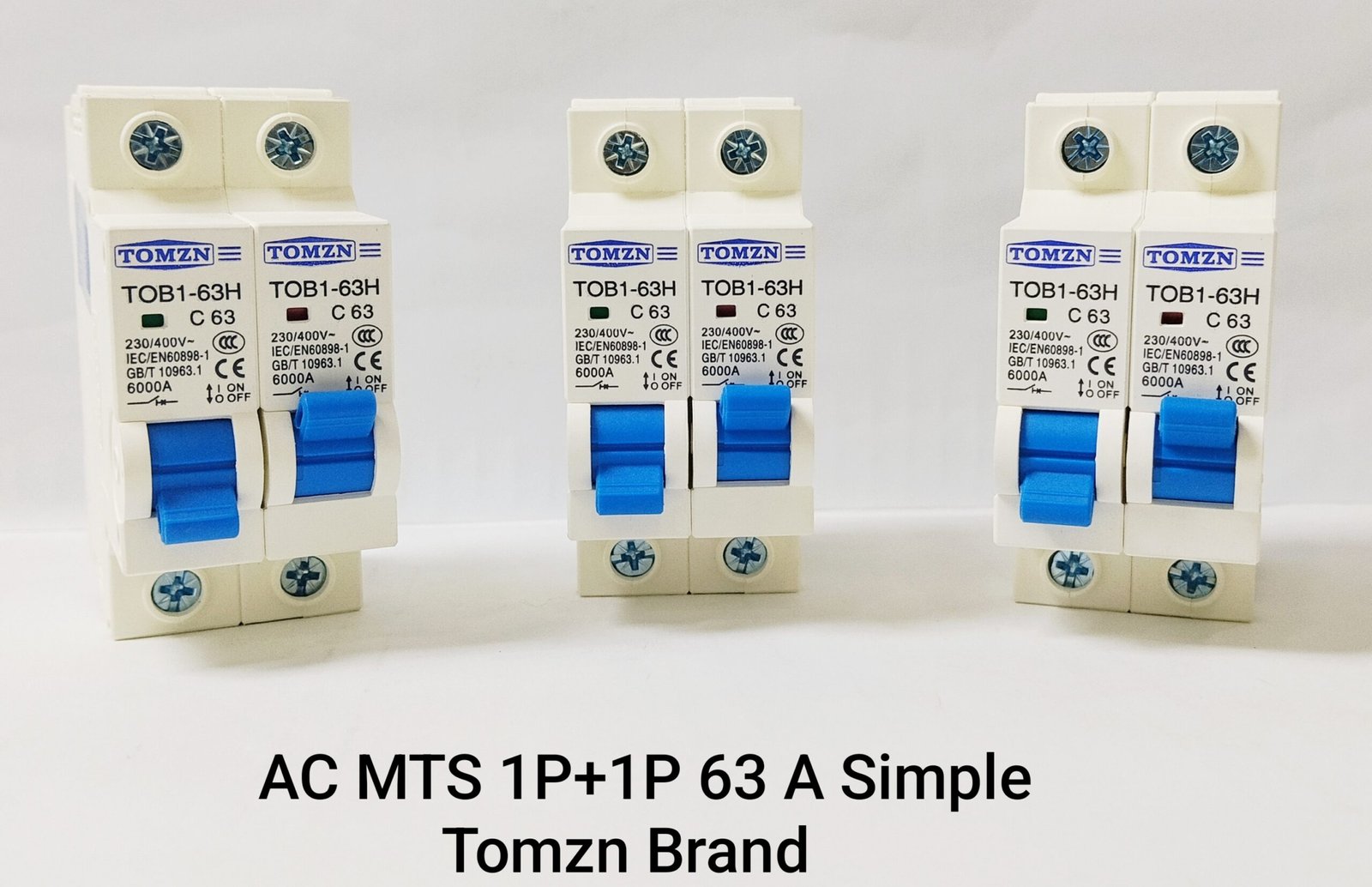 1P+1P MTS 63A Tomzn, Dual Power Manual Transfer switch, 1P+1P 63A AC Change Over Breaker Type, Isolating Switch, By Reliable Electric - Image 3