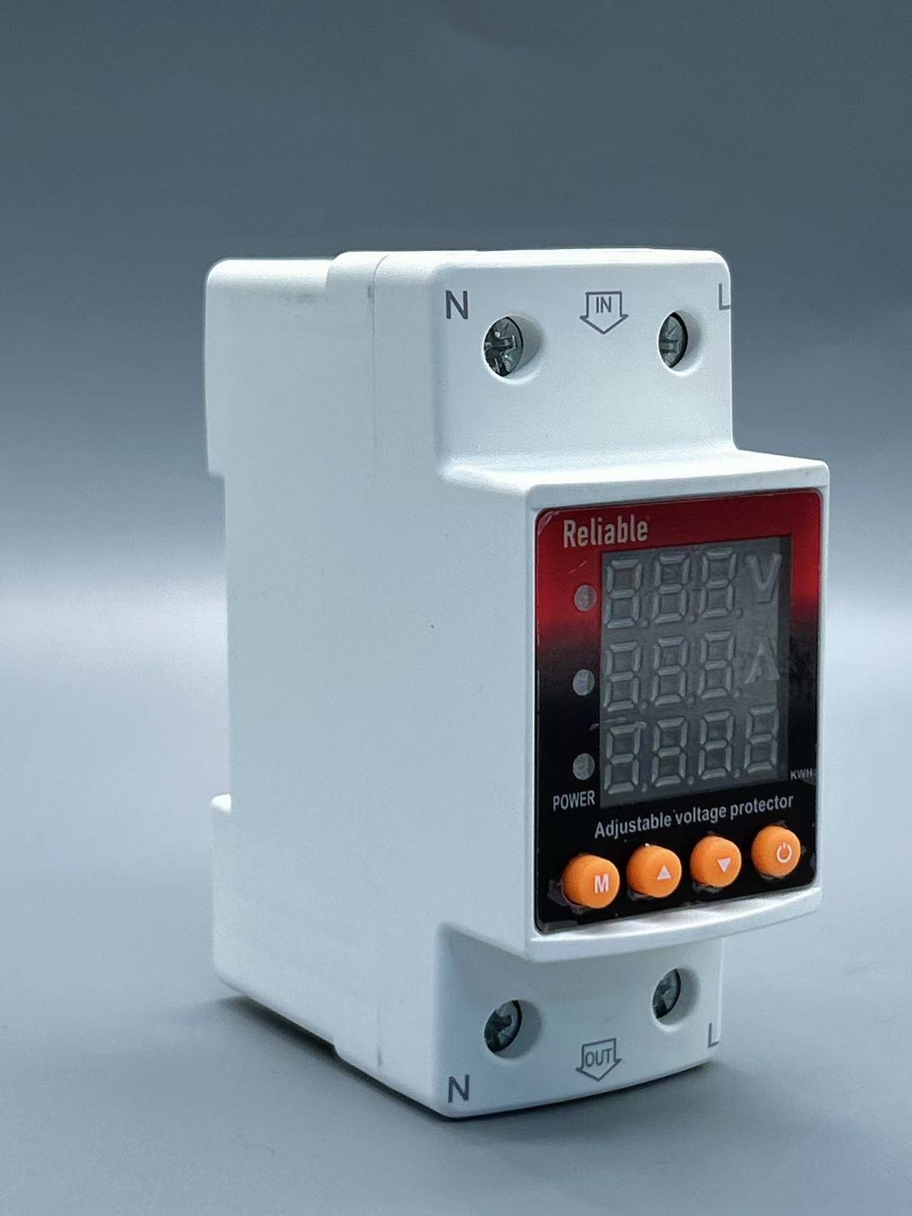 Wapda Unit Lock VA, 2P VA KWh 63A, VA KWh Control Device, Reliable Din rail, kwh energy merter, adjustable Over Under Voltage, current limit protection, Relay, VA KWh Protector 2P By Reliable Electric - Image 4