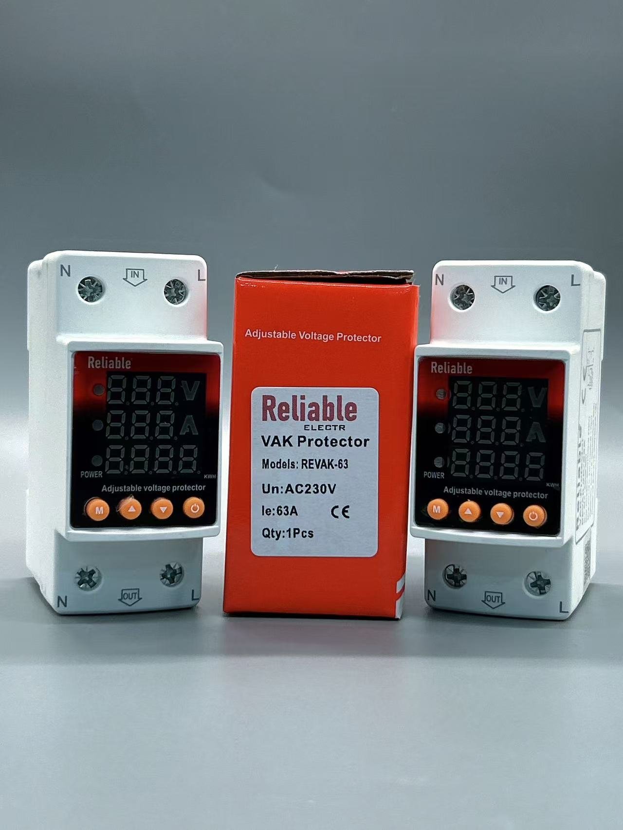 Wapda Unit Lock VA, 2P VA KWh 63A, VA KWh Control Device, Reliable Din rail, kwh energy merter, adjustable Over Under Voltage, current limit protection, Relay, VA KWh Protector 2P By Reliable Electric - Image 6