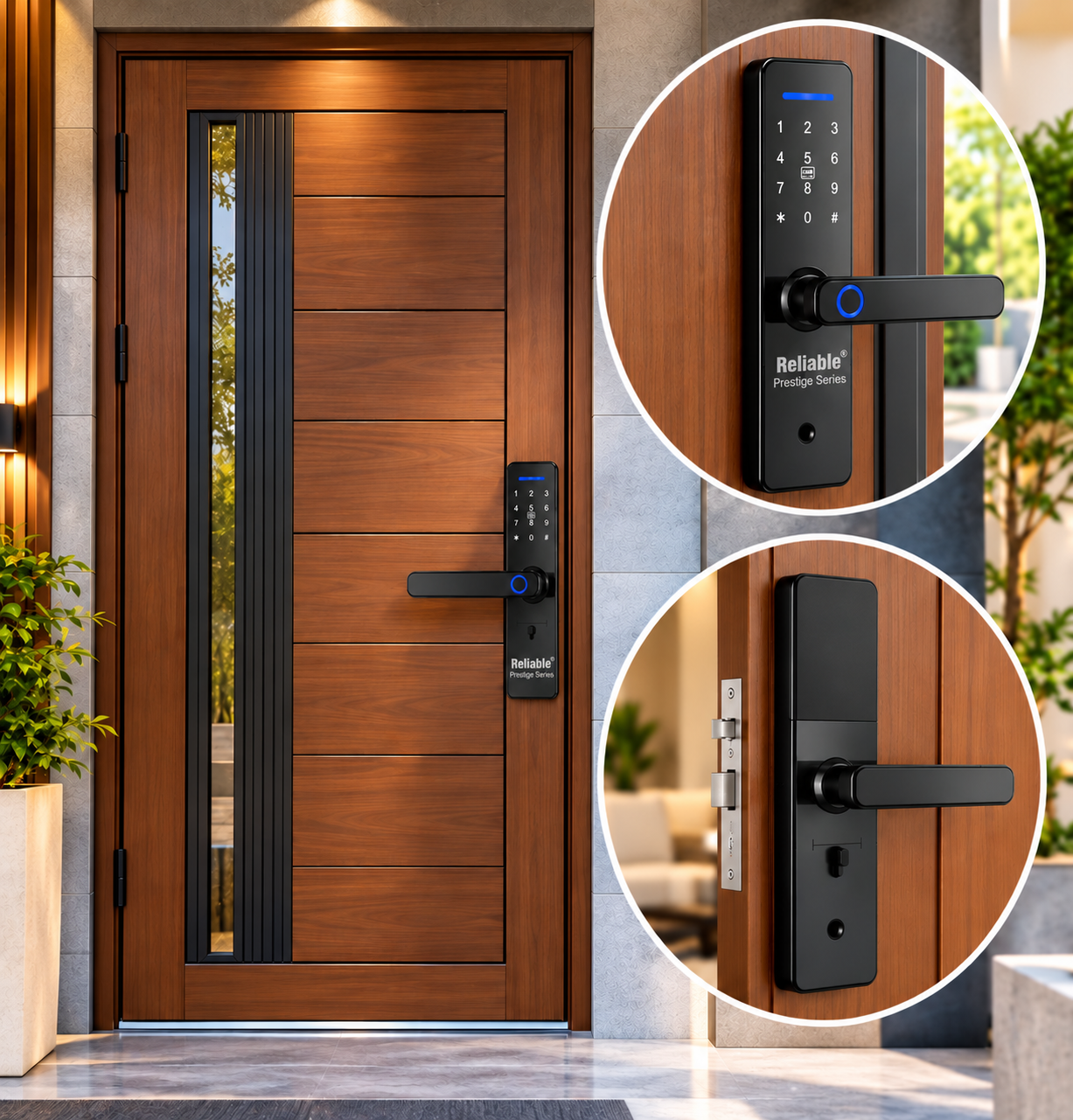 Smart Door Lock, S , Intelligent Digital Lock, Security Code, Card, Unlock Fully Automatic, TTlock, Tuya, WiFi, and Fingerprint, By Reliable Electric - Image 3